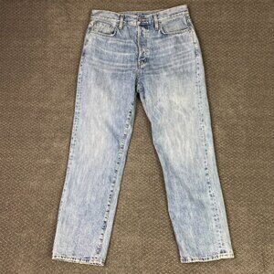 Outerknown SEA Jeans Statesman Relaxed Fit Men's 32 x 30 Blue Button Fly Organic